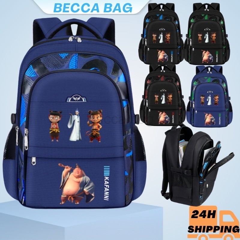 Beeca bag balo đi học cặp học sinh cấp 1 cặp học sinh  bé trai Túi học sinh chống gù balo chống thấm