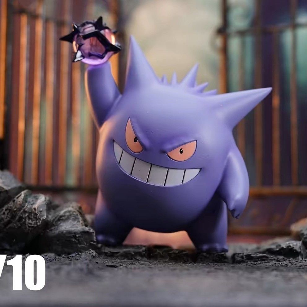 Phiên Bản Nội Địa Bán Trong Suốt Gengar Tím Màu Trong Suốt Hình Gengar Để Bàn Mô Hình