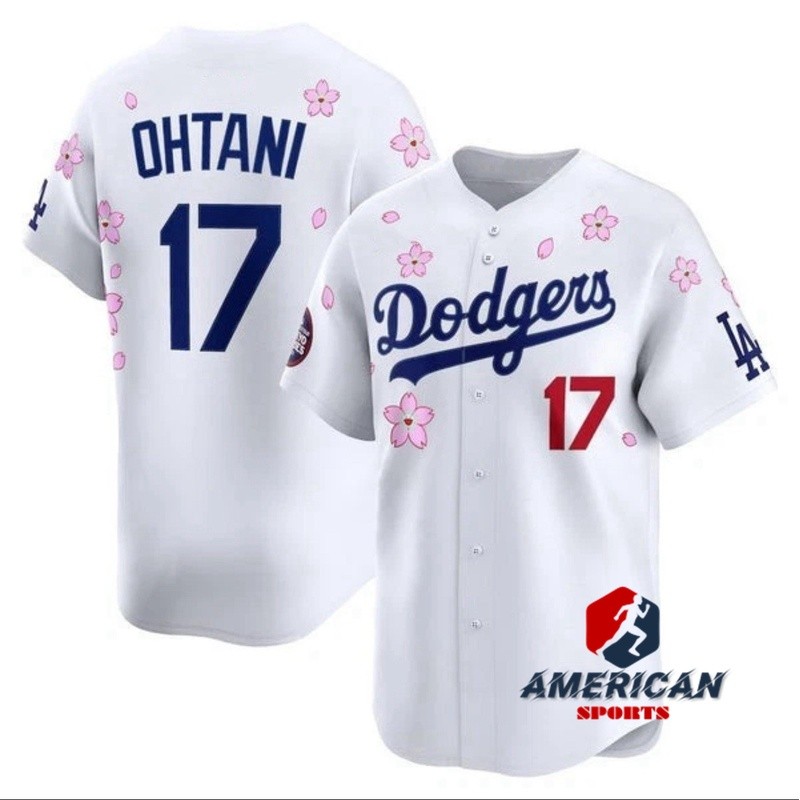 Áo bóng chày khâu Los Angeles Dodgers Shohei Ohtani White 2025 Tokyo Series