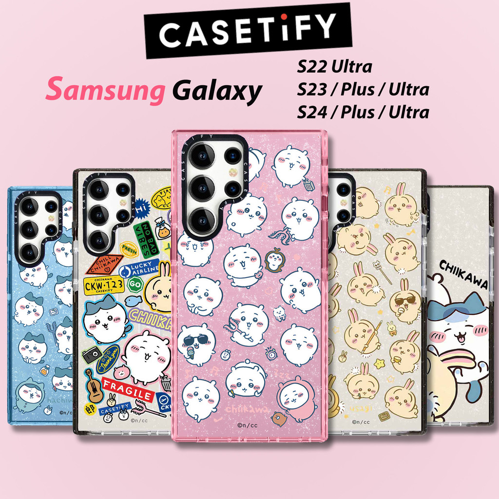 Ốp lưng Chiikawa casetify samsung Vỏ điện thoại cho Samsung Galaxy S26Ultra S25Ultra S24Ultra S23Ult