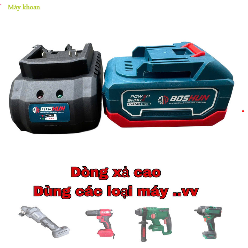 Máy mài , , Pin boshun, Pin 10 cell  Chân Pin Phổ Thông M21 Dùng Cho Máy mài , - Máy Bắn Bulong, máy