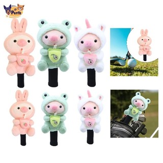 Vỏ bọc đầu bằng gỗ Golf Bảo vệ sành điệu cho câu lạc bộ của bạn Phim hoạt hình Người chơi gôn Quà tặng Giao thông vận tải Vỏ bảo vệ câu lạc bộ Golf