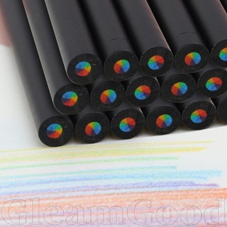 Bút chì lõi cầu vồng 7 màu - Bút chì màu đầy màu sắc đồng tâm - Học sinh Văn phòng phẩm Đồ dùng học tập - Dành cho tranh nghệ thuật Graffiti