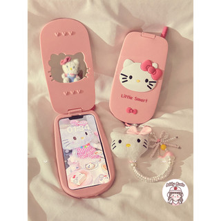 Ốp Lưng IPhone 15 Pro Max Hoạt Hình Đáng Yêu Pink Kitty Điện Thoại Di Động Gương Trang Điểm Vỏ Điện Thoại Silicon Lỏng Tương Thích Cho IPhone 14 13 12 11 Pro Max Vỏ TPU Mềm Chống Bụi