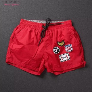 Sugemiusi  Quần Short Nhanh Khô Nam Mùa Hè Thêu Rời Đi Biển Quần Thể Thao Phù Hợp Với Quần Năm Điểm Thường Ngày