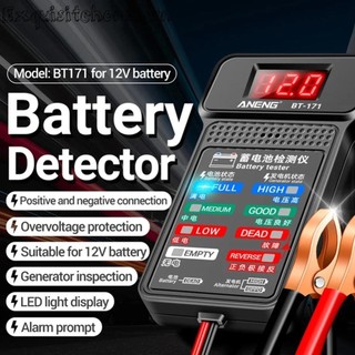 Máy kiểm tra pin ô tô BT-171 12V Máy kiểm tra hệ thống xếp hạng sạc kỹ thuật số LCD