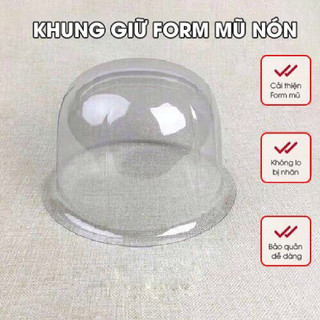 Khung giữ form mũ nón chất liệu nhựa pvc cao cấp giúp nón tránh bị gãy form mất dáng của nón