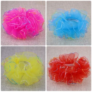 Dây chun buộc tóc cho bé gái đi múa, biểu diễn văn nghệ nhiều màu dễ thương qiqishop