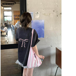  EOENKKY áo phông áo thun nữ croptop baby tee Minimalist Stylish hàn quốc thời trang WTX2440SXO 16Z240418