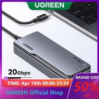 Ugreen Bộ Chuyển Đổi SSD NVME SSD 20Gbps M.2 Sang USB3.2 Gen2 X 2 Cho M.2 NVME PCIE PCIE Ốp