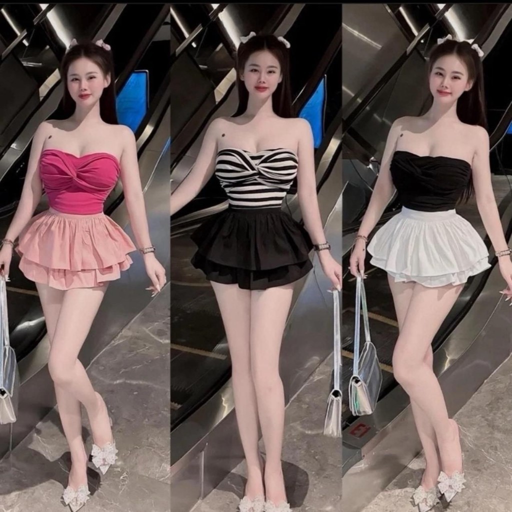 G68 Áo ống croptop xoắn eo cực sexy , hot hit cho mùa hè tươi mát