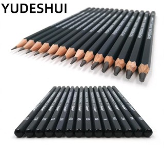 YUDESHUI bút chì phác thảo vẽ YudhUI, Bút chì nghệ thuật 14 mảnh chống mài mòn bằng gỗ, Bộ bút chì phác thảo không độc hại thực tế dành cho sinh viên