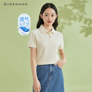 Áo Sơ Mi polo Ngắn Tay Mỏng Cho Nữ GIORDANO 05311399