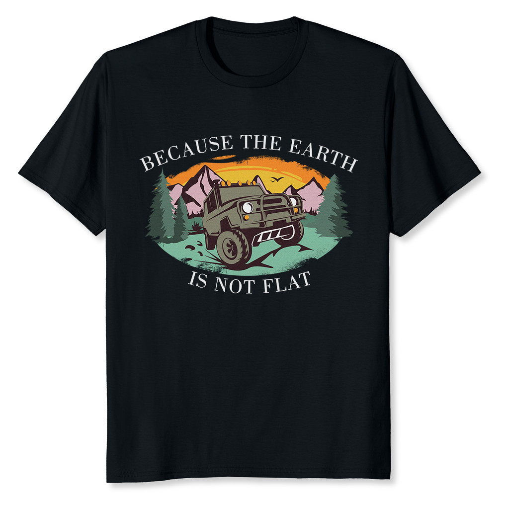 Vì Trái Đất Không Bằng Offroad Ngoài Trời Áo Thun 4X4