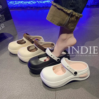INDIE dép cross dép kiểu nữ đi chơi Dễ dàng phối đồ Bền Nổi bật Đế chống trơn trượt FYT24504FL 19Z240508