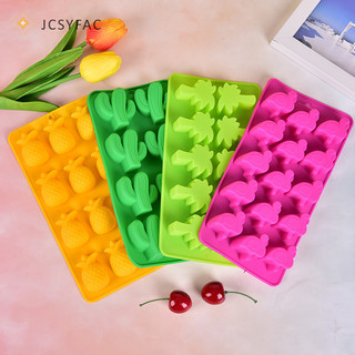 Jcsyfac Silicon Đá Khuôn Silicon Khuôn Làm Đá Khay Trái Cây Khuôn Socola Mới
