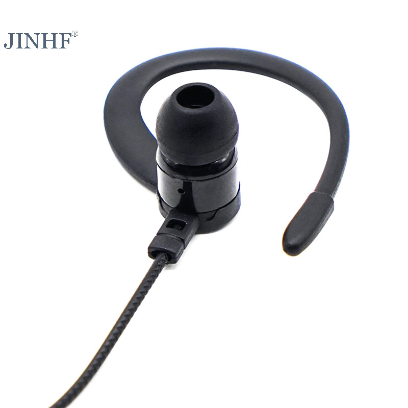 Tai nghe JINHF EarHook cho BF760 BF996 Bộ đàm Walkie Talkie Tai nghe Mic K-Plug Có dây Hai chiều Ham Radio Tai nghe HOT