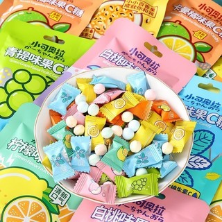 100gram~ 99viên kẹo c ngậm trái cây vitamin c thơm miệng mix vị hoa quả nhiều vị