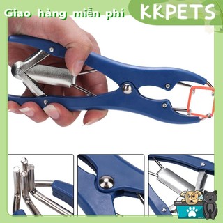 Kkpets kim loại cừu lợn chăn nuôi đuôi docking kìm thiến nhẫn thú y dụng cụ phẫu thuật
