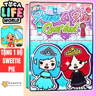 búp bê bằng giấy ngôi nhà búp bê thủ công tocaboca Frozen vs Fire In Quiet bookk