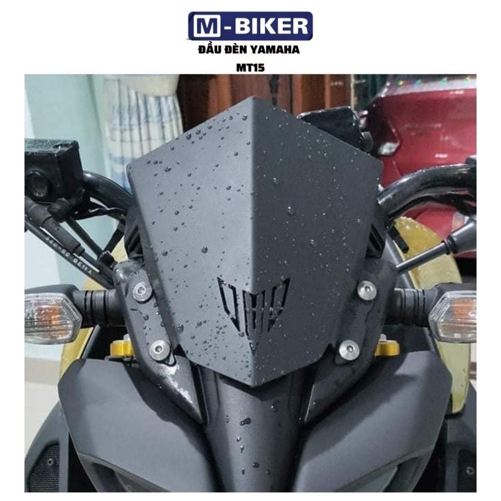 Mão MT15,kính chắn gió MT15 cắt cnc sơn tĩnh điện màu đen cao cấp