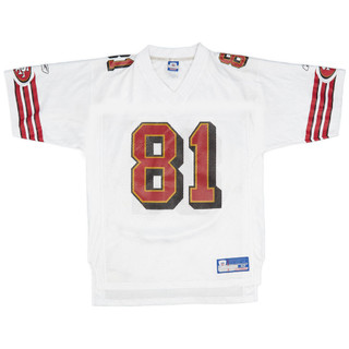 2002-03 San Francisco 49ers Owens 81 Reebok áo sân khách thiết kế in hình