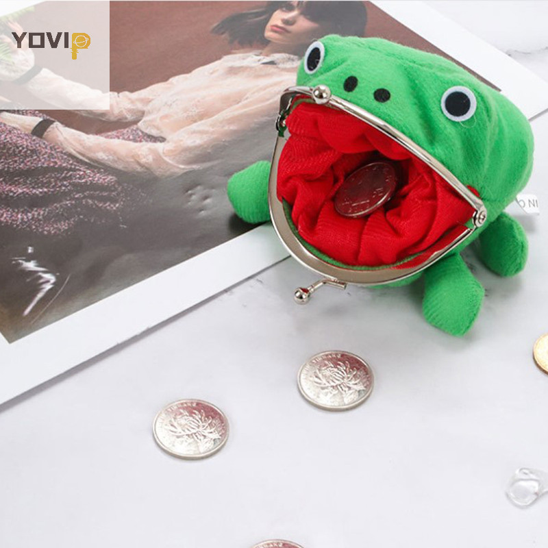 Yovip Ếch Ví Đựng Tiền Xu Hoạt Hình Ví Túi Anime Manga Hình Lông Tơ Ly Hợp VN
