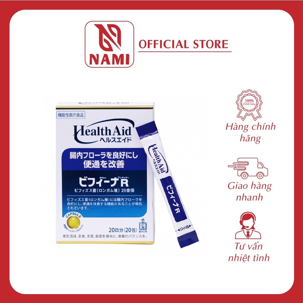 [Date mới] Men vi sinh Bifina Nhật Bản [Loại R Hộp 20 gói]