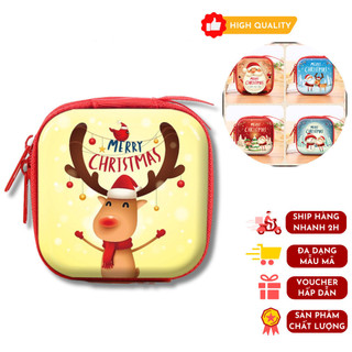 Ví Đựng Tiền Xu, Tiền Lẻ Hình Noel Đáng Yêu, Dễ Thương Dành Cho Bé .