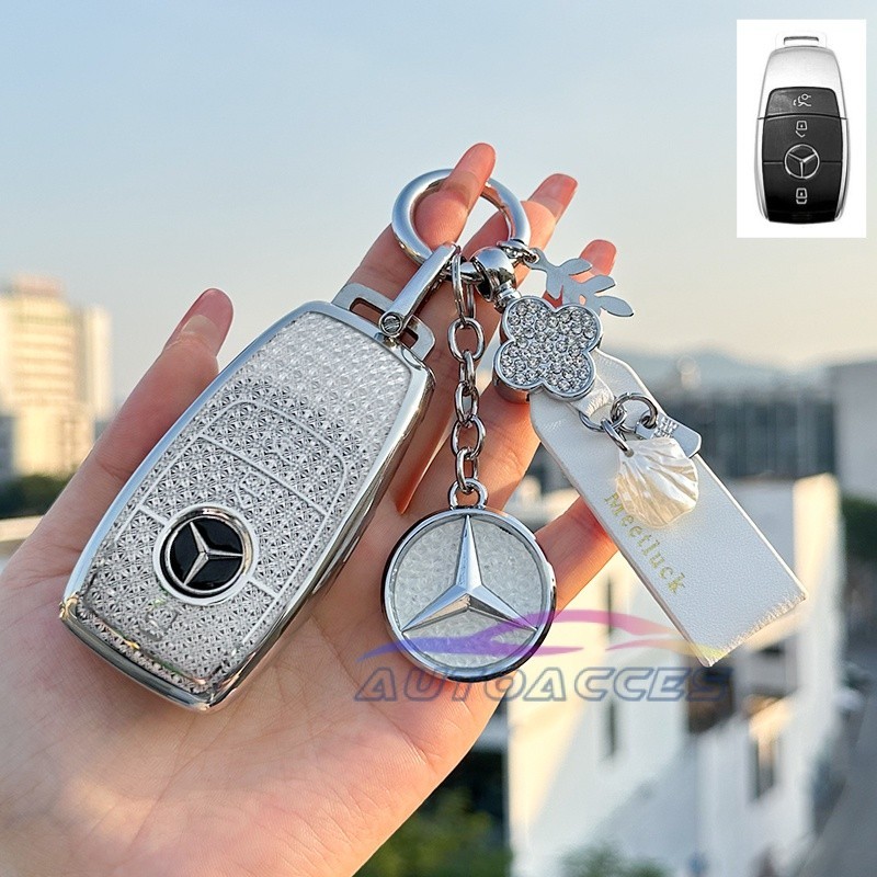 Tpu Chìa Khóa Xe Ô Tô Dành Cho Xe Mercedes Benz A180 A200 C180 C200 C250 E200 E250 CLA GLA Từ Xa Bảo