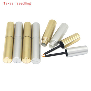 (Takashiseedling) 8ml Ống kẻ mắt màu vàng rỗng / bạc và ống bóng môi Hộp đựng kem lông mi Chai dụng cụ trang điểm Phụ kiện du lịch dành cho nữ