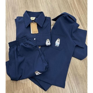 SET BỘ THÊU GẤU WH.OAU XANH