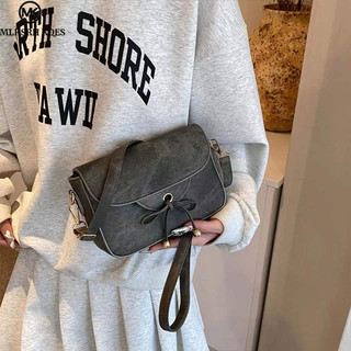 Túi đeo chéo nữ MLKSRH KQES, denim mới, túi đeo vai cổ điển đơn giản