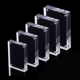Lanyujing Nam châm acrylic trong suốt Khung hiển thị 3mm / 8mm / 10mm để trang trí nhà cửa