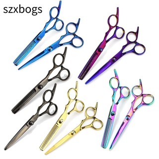 Szxbogs kéo cắt tóc, kéo cắt tóc bằng thép không gỉ mỏng, chuyên nghiệp 6.0 inch đen thợ cắt tóc cắt tóc kéo tiệm cắt tóc