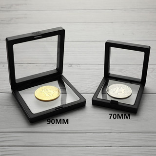 Panpia Bitcoin Bit Coin Litecoin Ripple Đồng xu kỷ niệm kim loại có giá đỡ HEVN