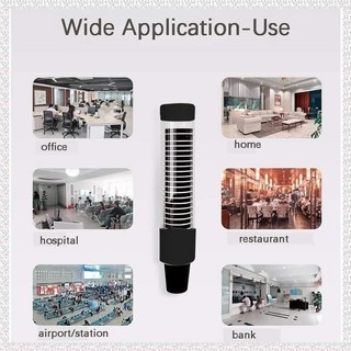 (G T F H) Hộp đựng cốc dùng một lần 1 chiếc Hộp đựng cốc treo tường Giấy đen hoặc cốc nhựa