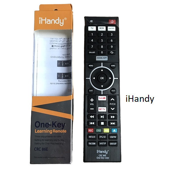 tay điều khiển remote từ xa học lệnh CRC IHANDY - 86E-kèm pin-tay đầu bấm học lệnh CRC IHANDY -86E