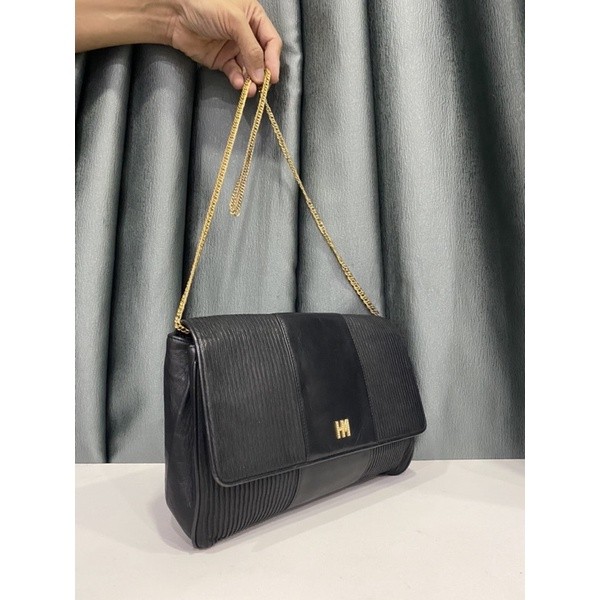 túi si hiệu HANAE MORI của Nhật đeo vai da thật 100% - MS2