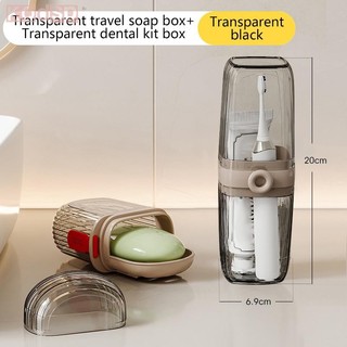 Widefiling 1 Bộ Hộp Đựng Xà Phòng Nhựa Di Động Bàn Chải Đánh Răng Hộp Bảo Quản Cho Du Lịch Hộp Đựng Món Ăn Khay Vệ Sinh Bộ Đồ Dùng Du Lịch Đẹp