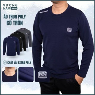 Áo giữ nhiệt nam cổ tròn và cao 3 phân EXTRA POLY chất vải dày đẹp co giãn 4 chiều ôm vừa chống nắng dòng cao cấp VNO148