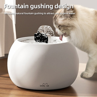  1.5L Đài phun nước gốm cho thú cưng Apple máy phân phối nước tự động cho mèo bình nước cho chó 1000ML 