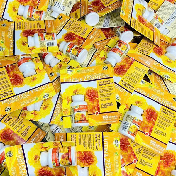 6/2026 Bổ mắt lutein vĩ 140 viên trunature vision lutein 140v & zeaxanthin lutein 140 viên của mỹ