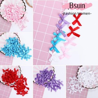 Set 100 nơ ruy băng bằng vải satin trang trí đa năng