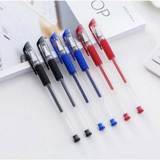Sét 100 Chiếc Bút Bi Nước văn phòng 0.5mm mực đều nét chữ đẹp đủ màu xanh đen đỏ