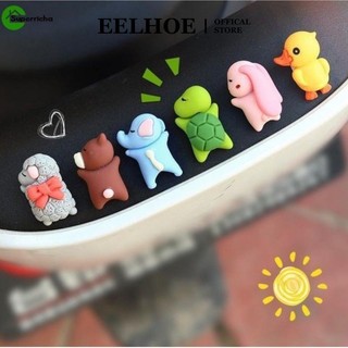 EELHOE Đồ trang trí ô tô mini - Búp bê nhựa nhỏ rùa ngủ - Mặt dây chuyền ô tô xe máy - Miếng dán nhựa trang trí động vật miiki_vn