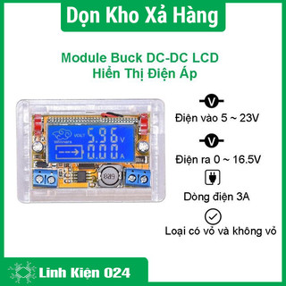 Module Buck DC-DC LCD Hiển Thị Điện Áp - Dòng Điện Vin 5V-23VDC MP2307