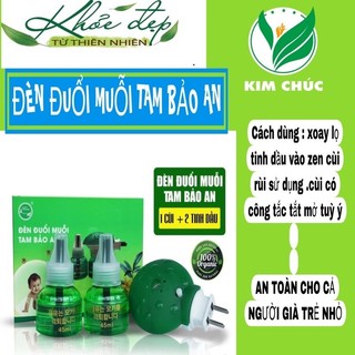 Tuyển sỉ 3x 4x đèn đuổi muỗi tám bảo an 1 cùi và 2 lọ tinh dầu