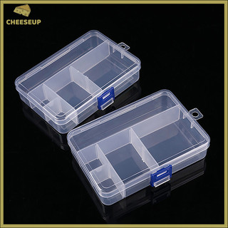 Hộp đựng đồ trang sức bằng nhựa trong suốt Ngăn đựng có thể điều chỉnh cho hạt Bông tai Vòng cổ Hộp đựng đồ trang sức Mới
