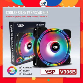 Fan case VSP V306B LED RGB (Fan 12Cm, Tự chuyển LED RGB)
